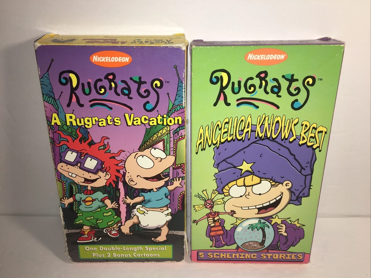RUGRATS A Rugrats Vacation & Angelica Knows Best VHS Nickelodeon  Klasky-Csupo 97368377936 | eBay