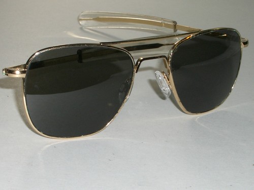 SHINY GOLD PILOT AVIATOR SUNGLASSES | eBay