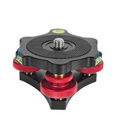 Tripod Quick Leveling Seat Horizontal Angle Adjuster Pan Head Base Bubble Level