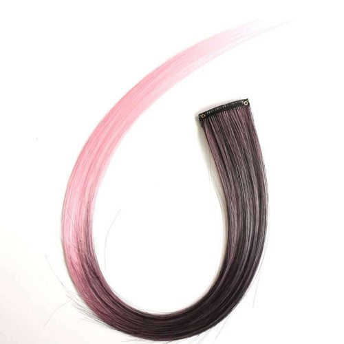BUY 3 GET 3 FREE! Rainbow Clip In Highlight Streaks like Human Hair Extension UK - Picture 38 of 55