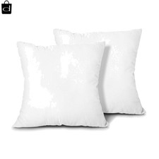 EDOW Throw Pillow Inserts, Set of 2 Lightweight Down 18x18 Inch, White