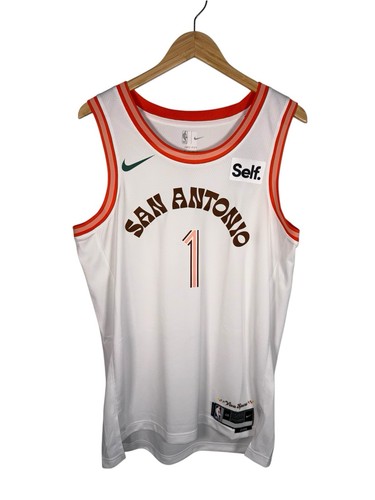 Nike San Antonio Spurs Victor Wembanyama Extraterrestre Nickname Jersey Sz 48