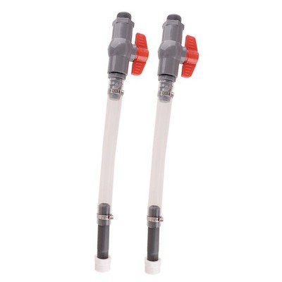 2x 14'' 5 Gallon VP Racing Fuel Jug Container Filler Hose with Shut Off Valve m