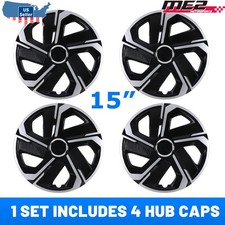 15 Inch Wheel Rims Hub Cover Hubcaps Snap On Car Truck 4-pack Replacement