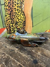 VINTAGE C. 1940 MARX BUCK ROGERS ROCKET POLICE PATROL WIND UP SPACE PATINA DECOR