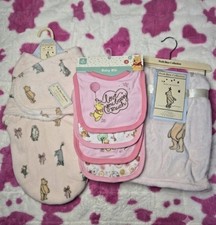 0/3 Months Winnie the Pooh & Friends Pink Baby Girl Bundle - New