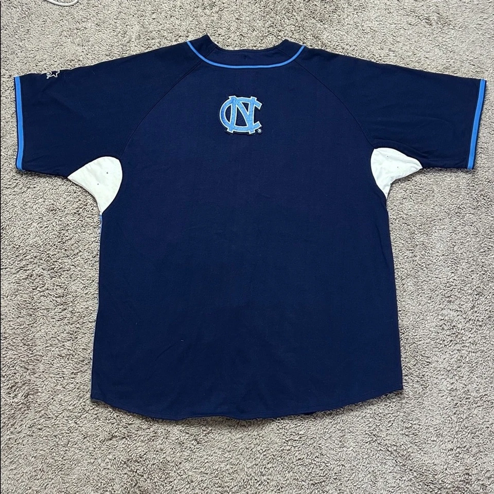 Camiseta deportiva de béisbol vintage de los 90’s para hombre North Carolina Tar Heels talla XL Foto 4 de 4