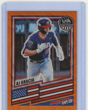 2026 Panini USA Stars & Stripes AJ Garcia Gold Collegiate National Team #74/75