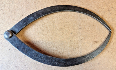 Vintage Außenmessschieber 12 1/2 Zoll lang Schmied Handarbeit