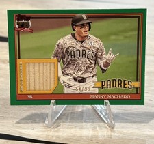 2026 Topps Series 1 MANNY MACHADO Green Bat Relic /99 #91R-MM Padres