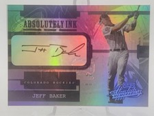 2003 Absolute Memorabilia Absolutely Ink Blue #A19 Jeff Baker /25