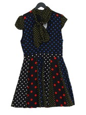 Alice + Olivia A-Line Midi Dress UK8 in Black