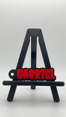 Personalisierter Name Schlüsselanhänger individuell 3D gedruckt Horror Gothic Geschenk Schlüsselanhänger gruselig