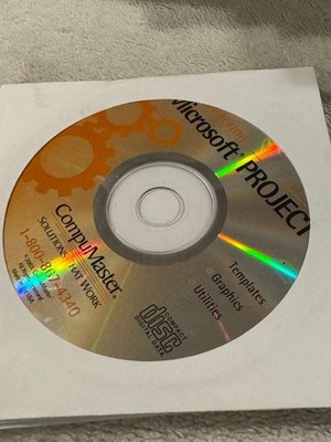 CompuMaster Mastering Microsoft Project CD - CD ONLY IN VERY GOOD CONDITION!!!
