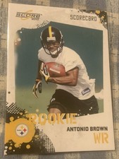 2010 Antonio Brown Scorecard /499 Rookie Steelers #307