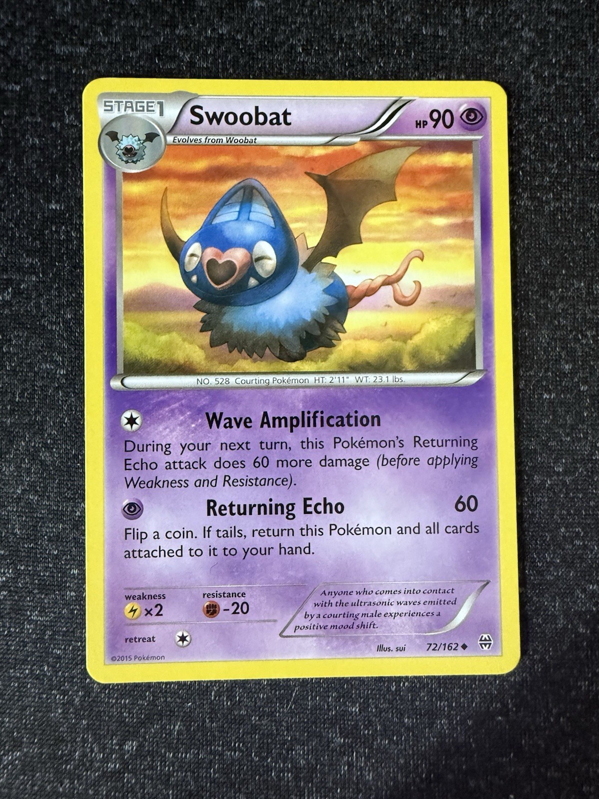 Swoobat 72/162- BREAKthrough- Regular Uncommon- NM