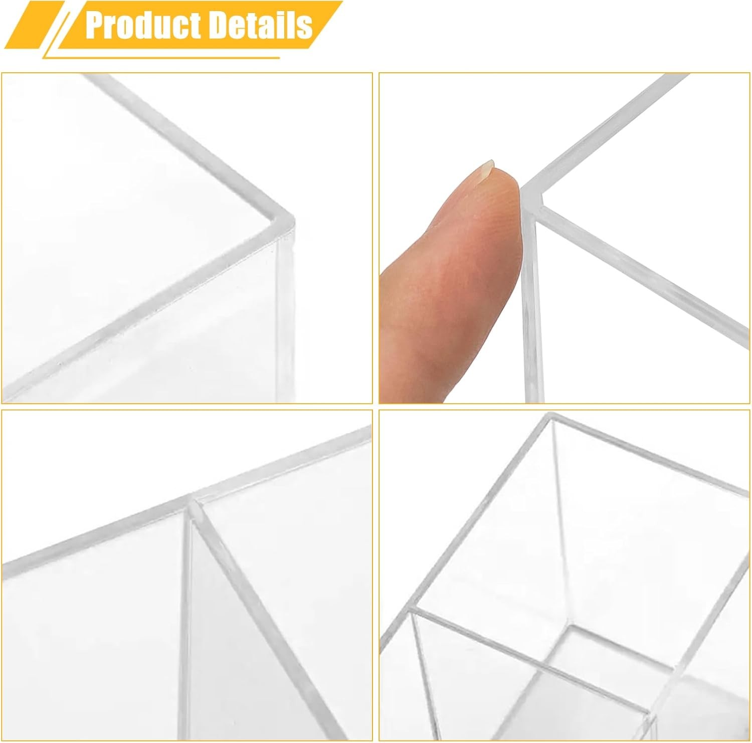 Clear Acrylic Makeup Brush Organizer,Multi-Purpose Cosmetic Brushes 