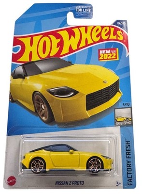 Hot Wheels Nissan Z Proto Yellow Factory Fresh 5/10 2022 #124 JDM Sealed HTF