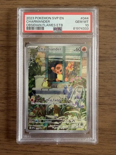 Pokemon Charmander Obsidian Flames ETB Promo SVP EN 044 PSA 10 Gem Mint