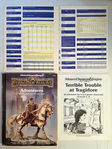 AD&D 2E DM's Screen +booklet, Forgotten Realms Adventures FREE MEDIA MAIL