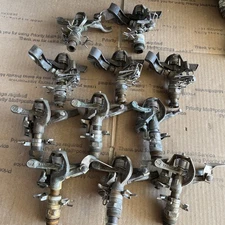 11-Rain Bird Brass Impact Sprinkler, Model 25 with P-J Arm Free Shipping USA