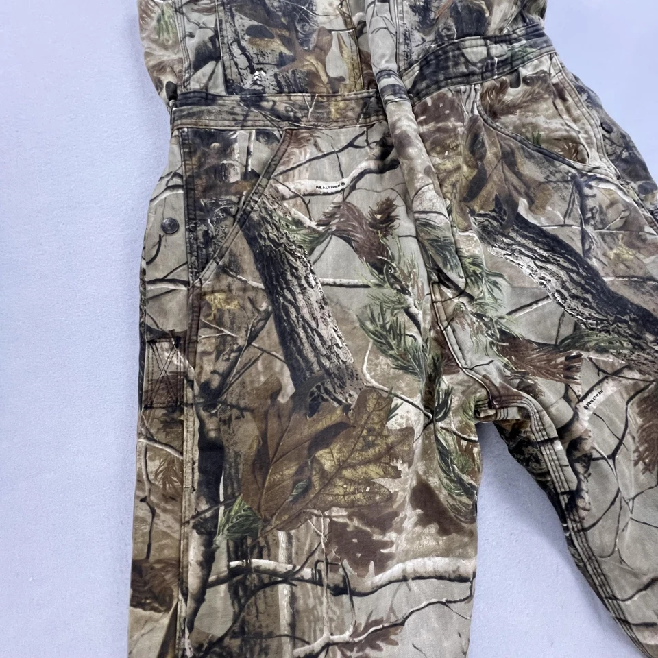 Mono con tirantes Schmidt Workwear para hombre mediano camuflaje aislado Realtree caza Foto 3 de 4