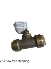 Sharkbite 3/4In Ptc T X 3/4In S Brass Stop & Waste Valve