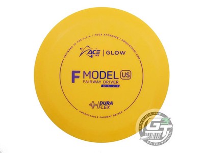 NEW Prodigy Discs DuraFlex Glow F Model US 176g Yellow Fairway Driver Golf Disc