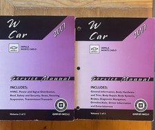 2007 Chevrolet Impala and Monte Carlo Service Manual Volume 1 & 3 MISSING VOL. 2