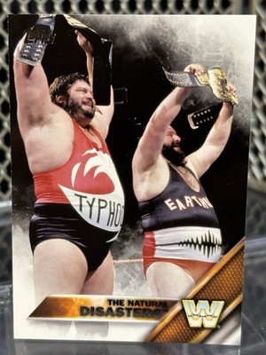 2016 Topps WWE Natural Disasters Wrestling Card #81 Legends Typhoon & Earthquake