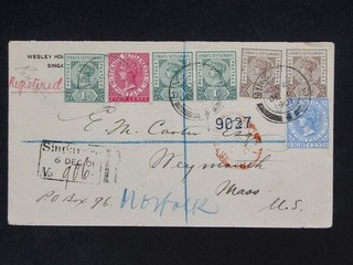 nystamps British Straits Settlements Early Cover Stamp Used £650 G21y2994