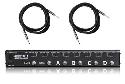 Joyo PXL-8 Effects Loop Router Pedal, Black w/ Cables