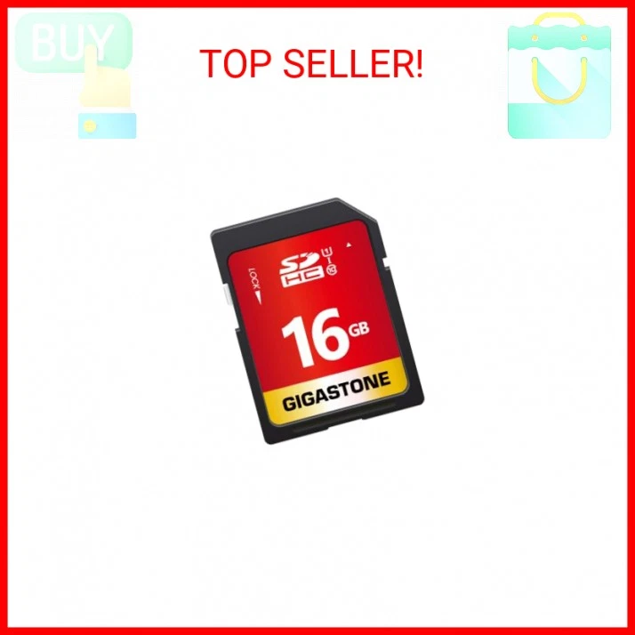 GIGASTONE 16GB SD Card UHS-I U1 Class 10 SDHC Memory Card High-Speed Full HD Vid - Image 2 of 2