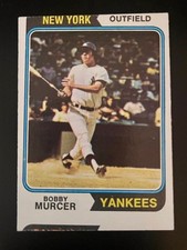 1974 BOBBY MURCER N.Y. YANKEES BASEBALL CARD w/Golf Reference on Reverse