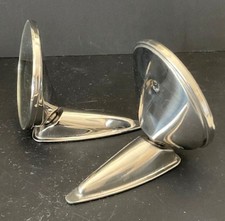 Porsche 68-71 911 912 Stainless Steel Durant Door Side Mirror Lot Of 2