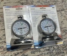 2 Comark Refrigerator/Freezer Thermometer Stainless Steel Construction RFT2AK