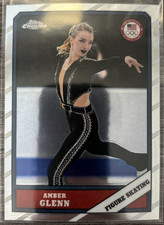 2026 Topps Chrome Olympics Amber Glenn - Figure Skating #T86-17 1986 Tribute
