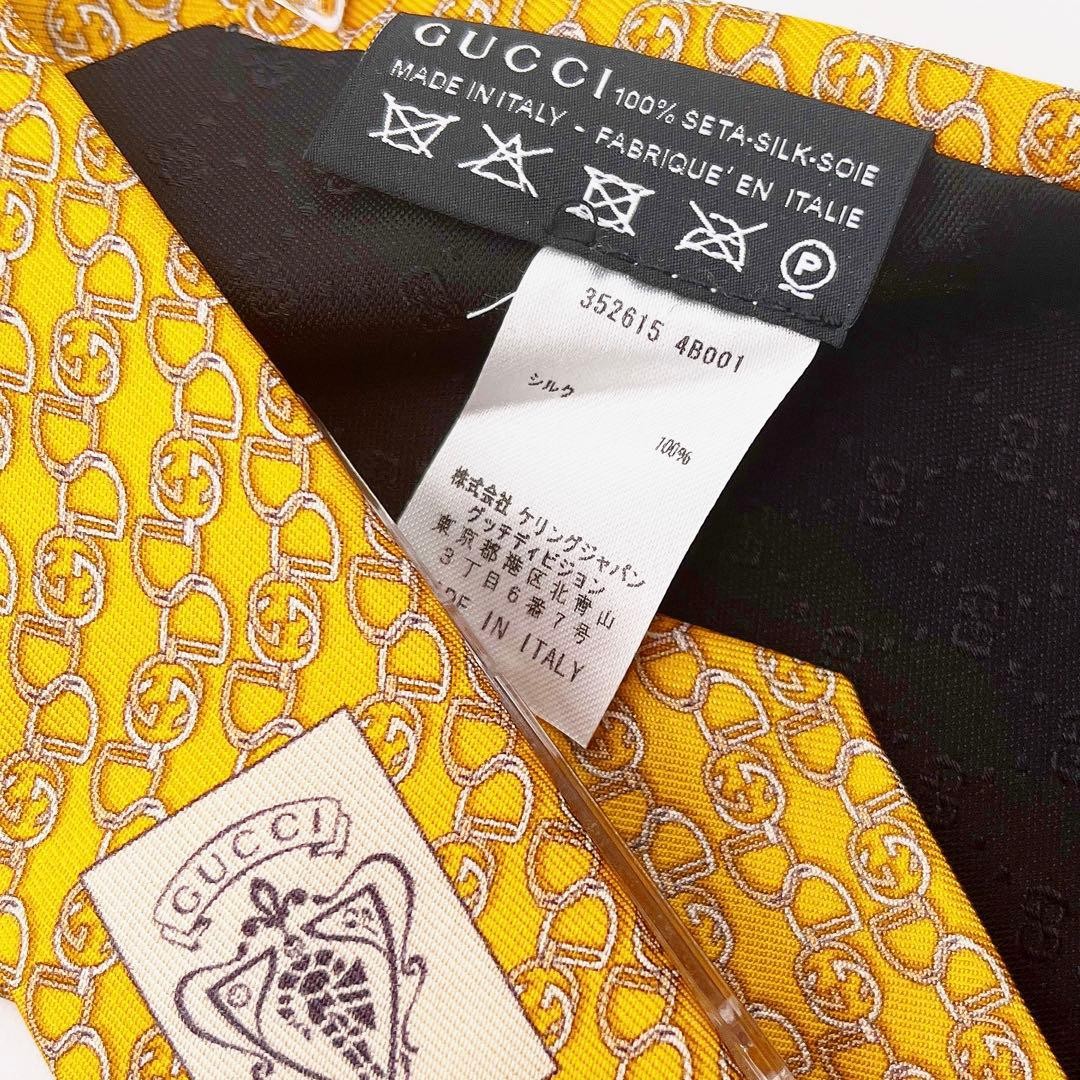 Authentic GUCCI Interlocking GG Pattern Silk Tie … - image 9