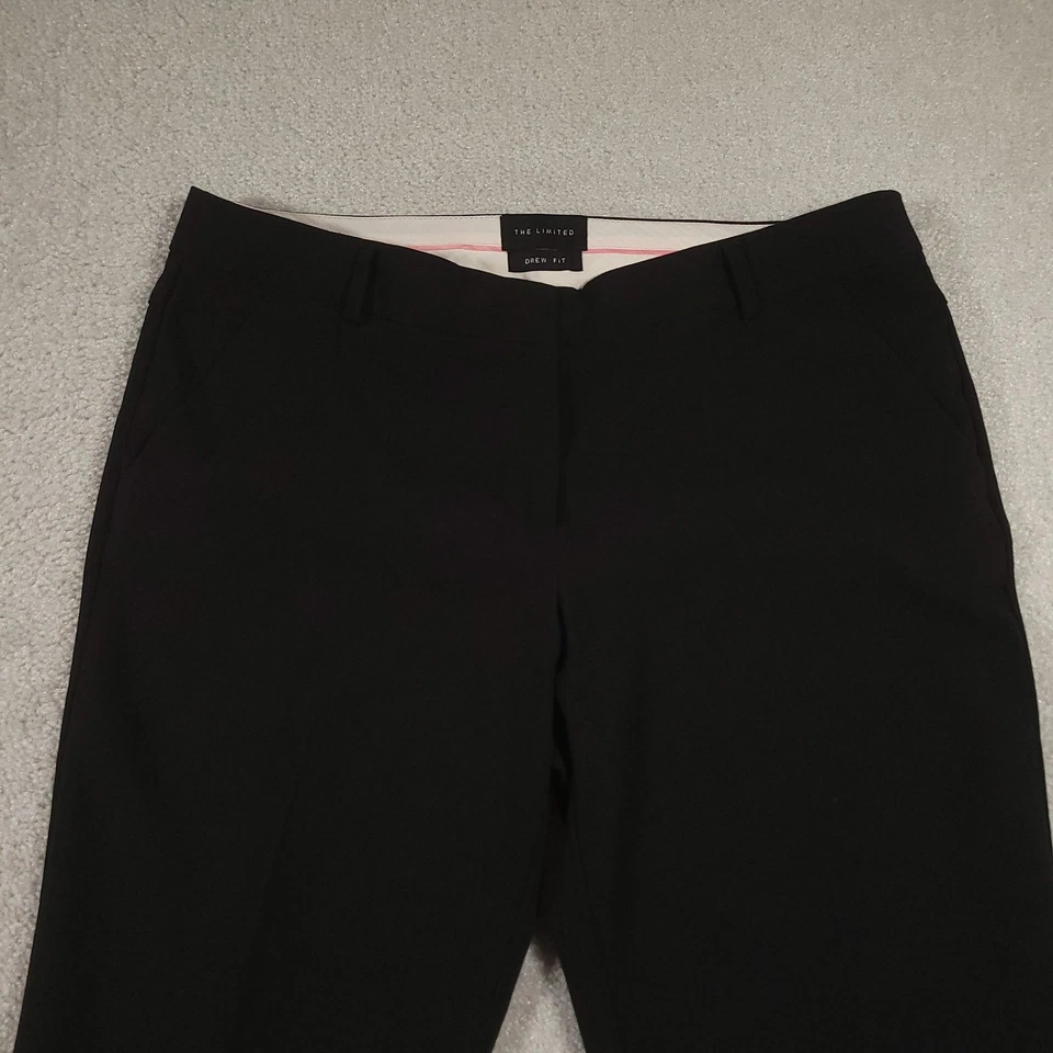 The Limited Pantalones Mujer 10 Negro Drew Fit Vestido Acampanado Pantalones Trabajo Oficina Foto 3 de 4