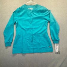 Grey's Anatomy Barco 4 Pocket Medical Jacket Scrubs Women's Size M Green NEW