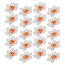 20 Pcs Foam Artificial Hibiscus Flowers Hawaii Hair Accessories Fake