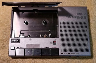 Sony Cassette-Corder TCM-280 tragbarer Kasettenspieler, ungetestet 