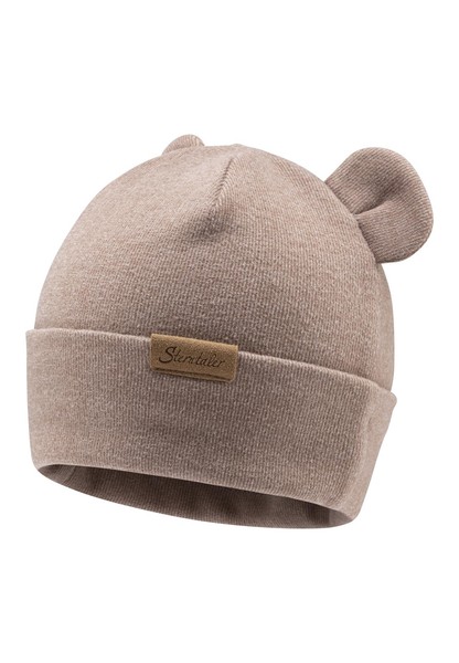 Sterntaler Unisex Baby Beanie MüTze Mit Ohren Strick Sand Gr. 43 ÜBergang-image