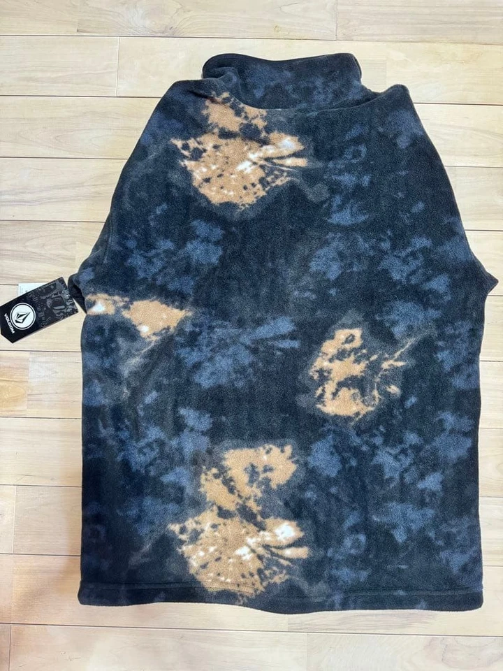 Chaqueta polar Volcom Tie-Dye M negra/marrón material cálido Foto 2 de 4