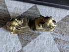 Vintage Jenning Bros Dachshund Bookends Dog Chewing on Books — photo 2