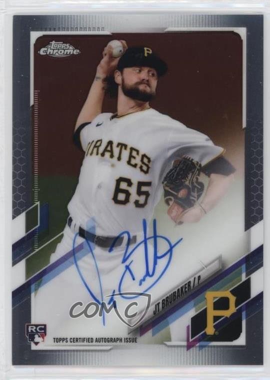 2021 Topps Chrome Rookie Auto JT Brubaker #RA-JTB Auto RC