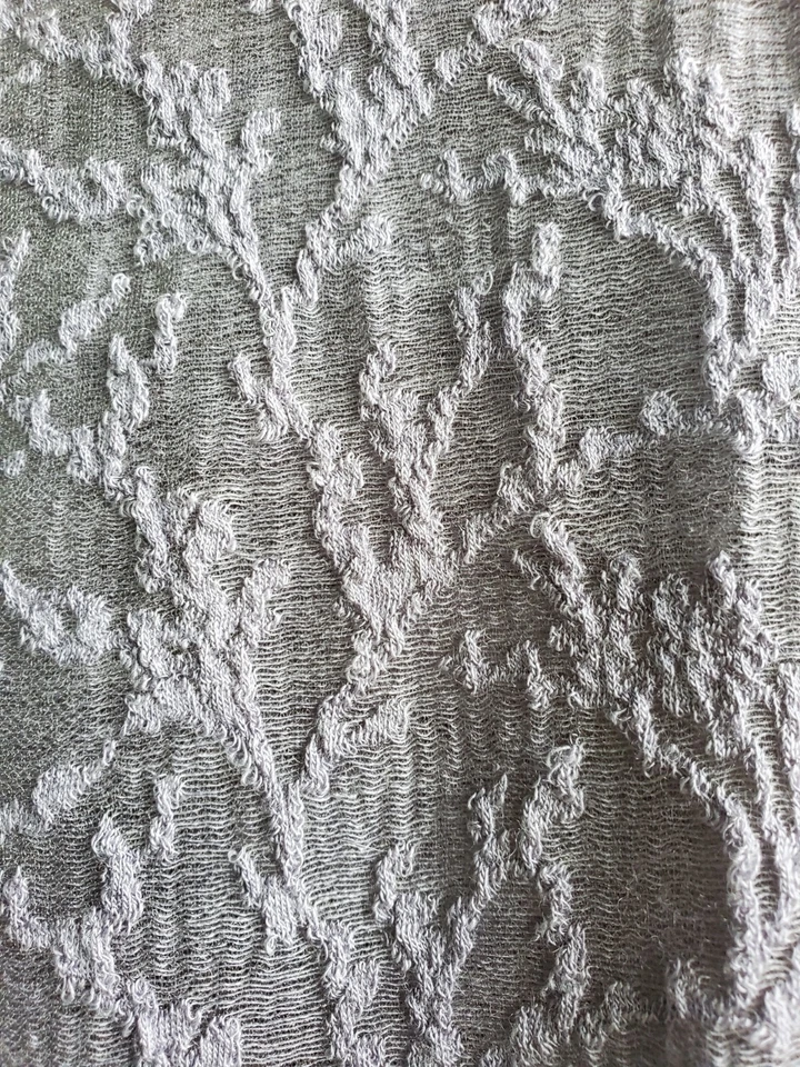 Vince  womens Large gray Lace shirt stretchy - Image 3 of 4