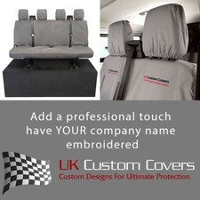 Ford Transit Mk9 2024 On Front Rear Seat Covers Inc Embroidery 180 Gem