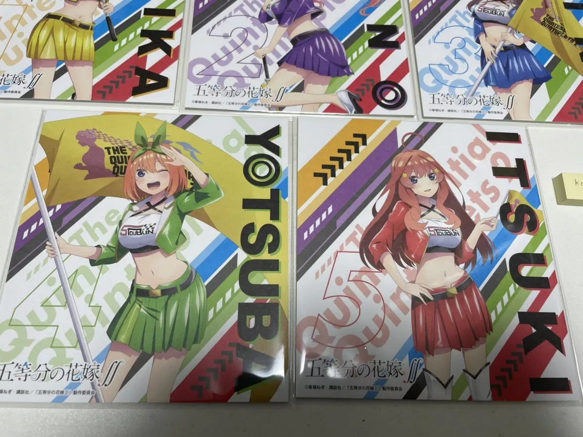 Gotoubun no hanayome movie shikishi full 5 set Quintessential Quintuplets  anime