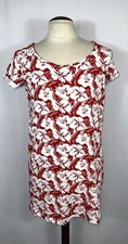 OVS Vintage Women's Red Summer Dress Size Extra Large XL Floral Spring Summer